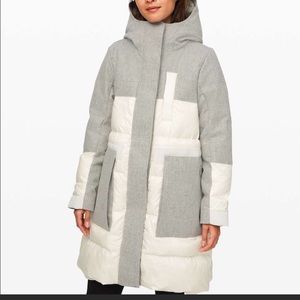 Lululemon winter chill wool parka, size 6